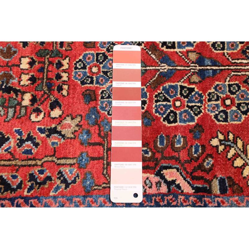 ECARPETGALLERY Hand-knotted Anatolian Vintage Light Red Wool Rug - 4'1 x 6'7