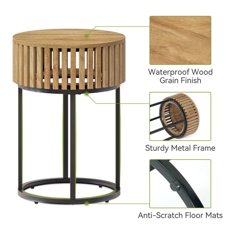Small Round Side Table