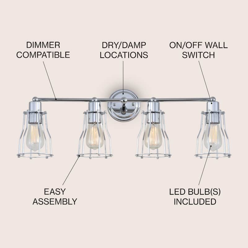 Evelyn Metal Vanity Light, by JONATHAN Y