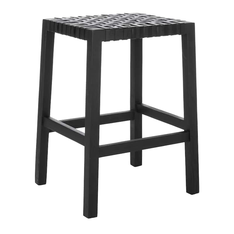 SAFAVIEH Ozgul Woven Lattice Counter Stool - 20" x 17.7" x 27.1" - 20Wx18Dx27H