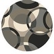 preview thumbnail 70 of 97, Mayflower Handmade Modern Circles Wool Area Rug Grey - 8' Round - Runner/Round
