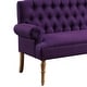 preview thumbnail 62 of 70, Moser Bay Arete Upholstered Tufted Settee Chesterfield Style Loveseat, Velvet or Linen