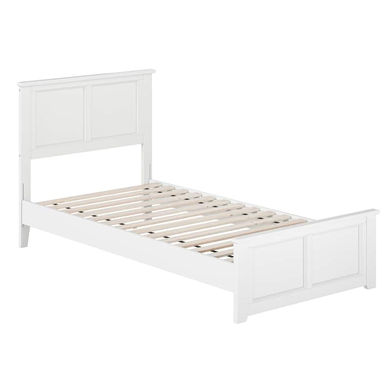 Charlotte Solid Wood Low Profile Platform Bed with Matching Footboard