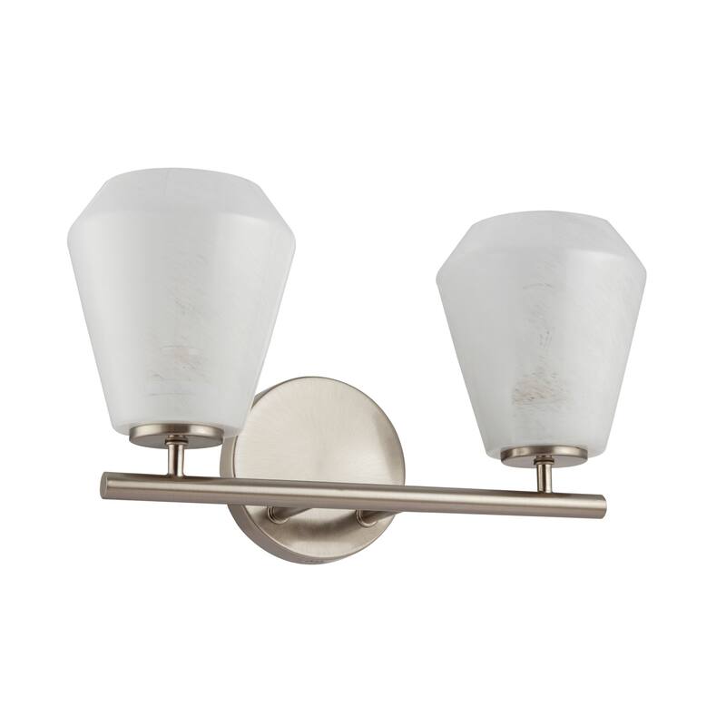Artcraft Brooke Bathroom Vanity - Wispy White Glassware Shade