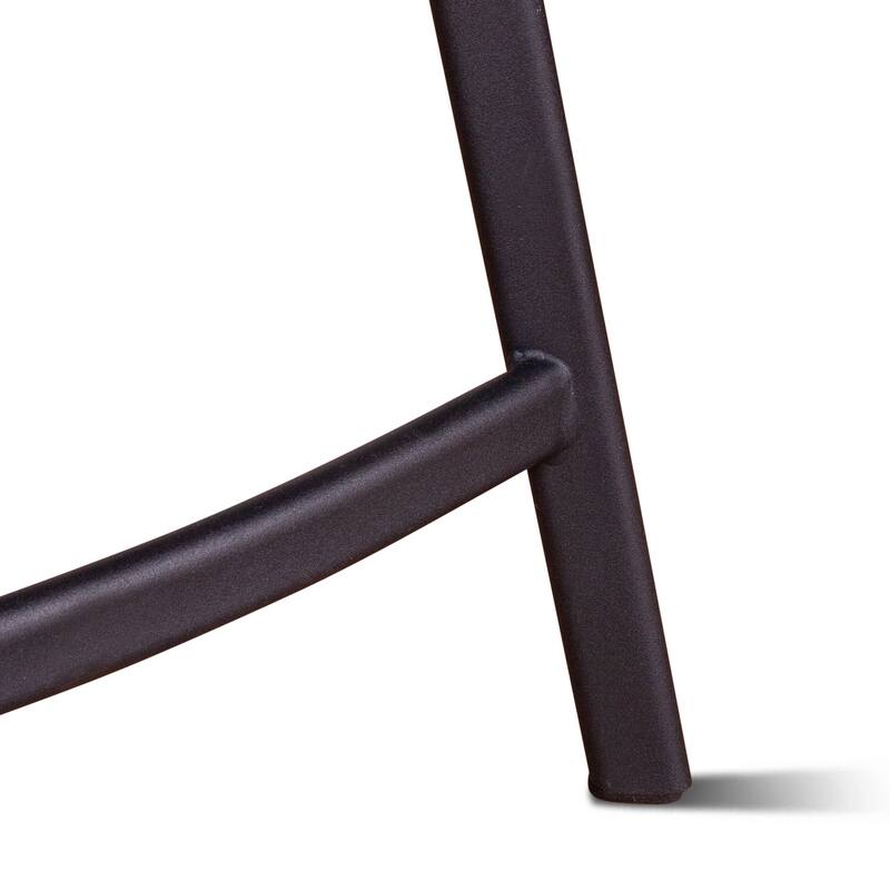 Hudson Mid Century Retro Counter Chair in Trapper Brown, 2pc