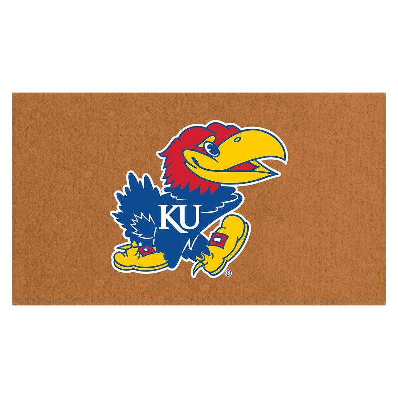 University of Kansas Full Color Indoor/Outdoor Coir Mat - 28" x 16"