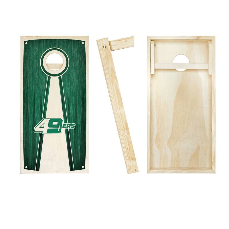 UNC Charlotte Pyramid NCAA Team Cornhole Boards