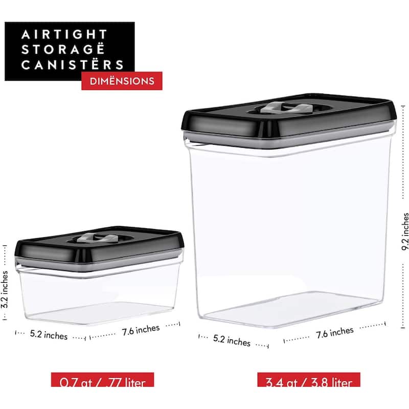 DWËLLZA KITCHEN Large Airtight Food Storage Containers