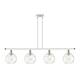 Option Clear Water Glass / White and Polished Chrome