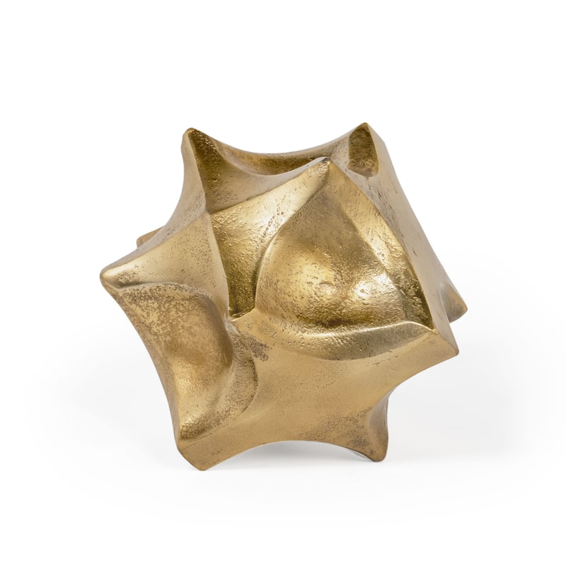Claudia Gold Decorative Metal Orb Sculpture