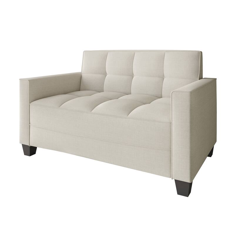CraftPorch Chic Modern Linen Upholstered Loveseat