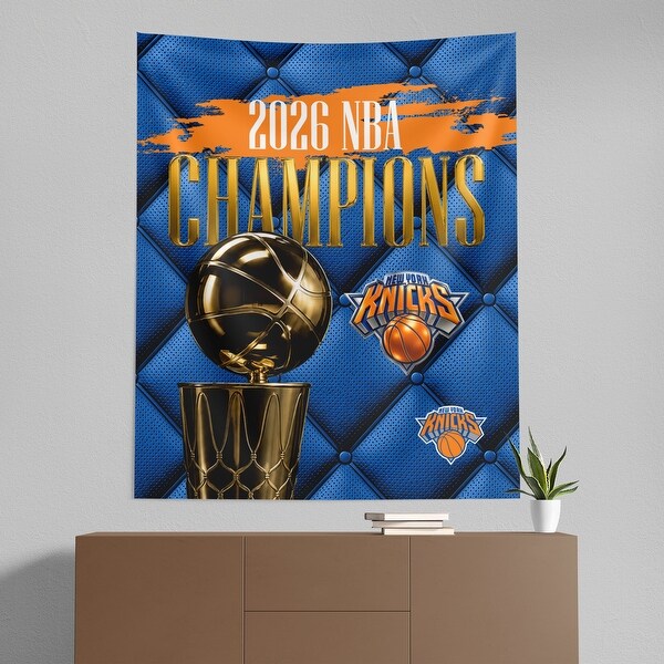 ファイナル NBAウォールラグ 73×33cm 壁掛け New York Knicks 2026 NBA Champs Wall Hanging - Bed Bath & Beyond