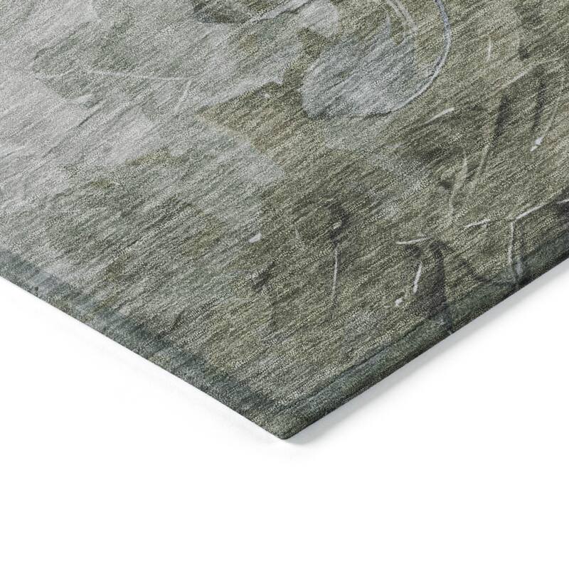 HomeRoots Abstract Transitional Rectangle Outdoor Rug