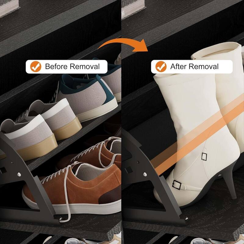 Freestanding Fluted Shoe Cabinet Organizer for Entryway, Hallway, Living Room with 3 Flip Drawers