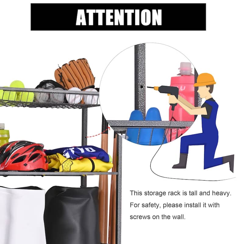 Sports Equipment, Garage Rack, Golf Storage, Garage Organizer