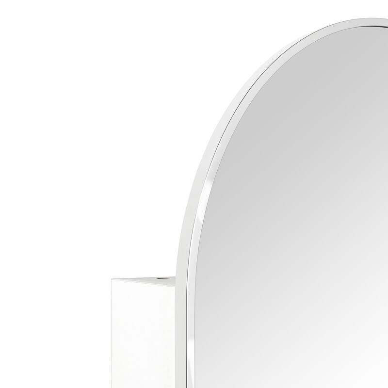 TEHOME Arched Bathroom Medicine Cabinet with Mirror Recessed and Surface Mount Medicine Cabinet Mirror