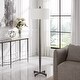 preview thumbnail 3 of 5, Tapered Base Table Lamp Floor Lamp with drum Shade - 67.25" - Black