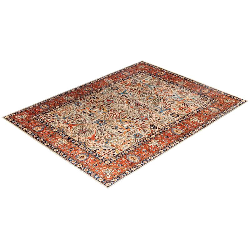 Serapi One-of-a-Kind Hand-Knotted Area Rug - Beige, 9' 0" x 11' 10" - 9' 0" x 11' 10"
