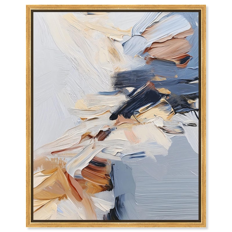 A Symphony in White II Canvas by Art Remedy - 30" x 36" - Gold