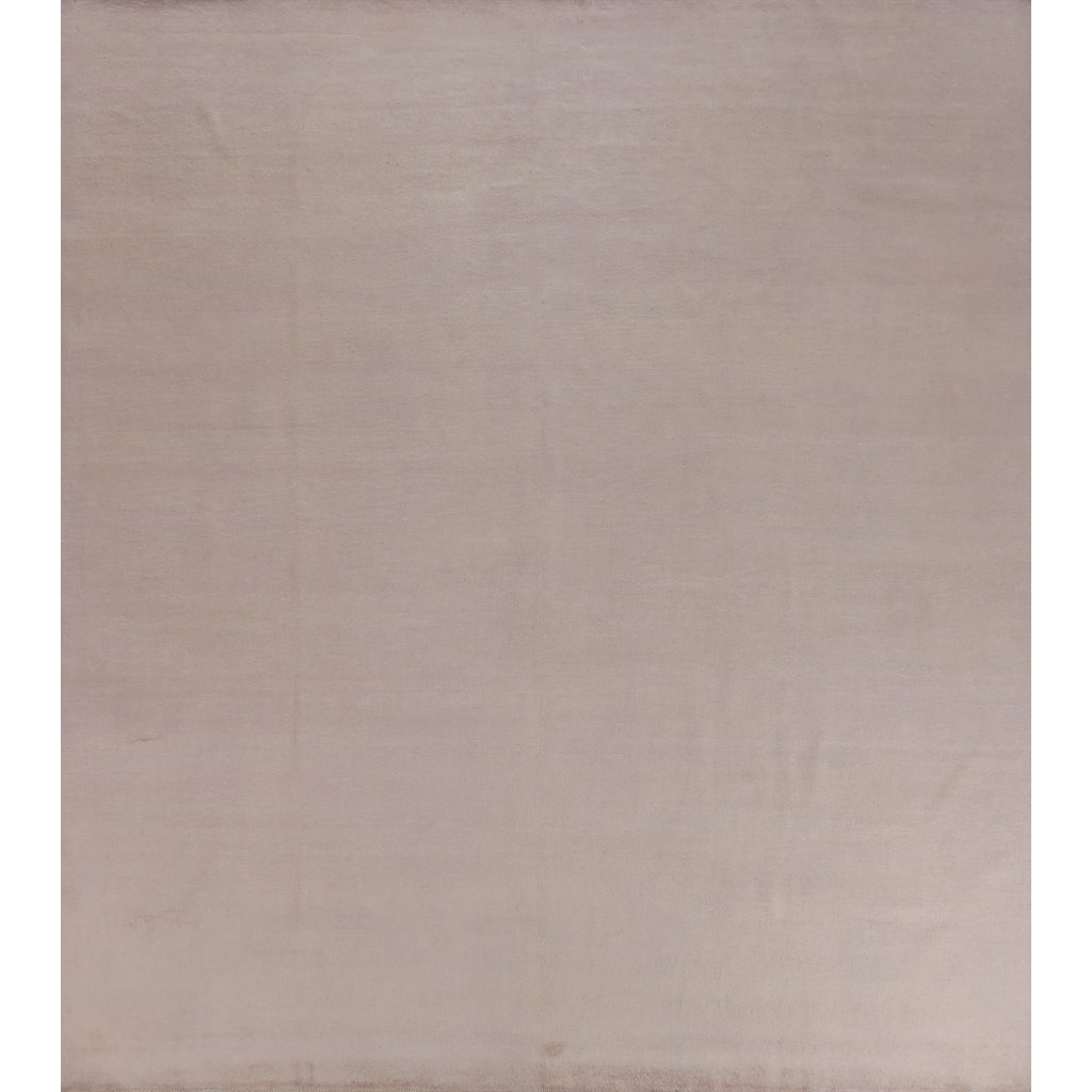 Hand Knotted Oriental 100% Wool Carpet Modern Modern Peach Gabbeh Area Rug - 10' 2'' X 10' 3''