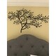 Willow Multicolored Metal and Glass Tree Wall Sculpture