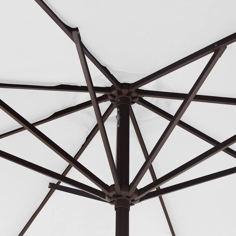 Brock 9-Foot Market Patio Umbrella with Concrete Base Weight Stand Included