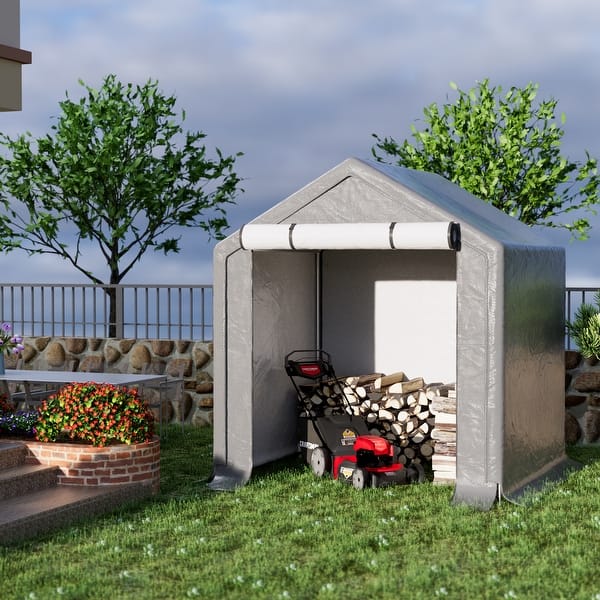 Aoxun 6x8x7 FT Outdoor Portable Storage Shed Tent Poland