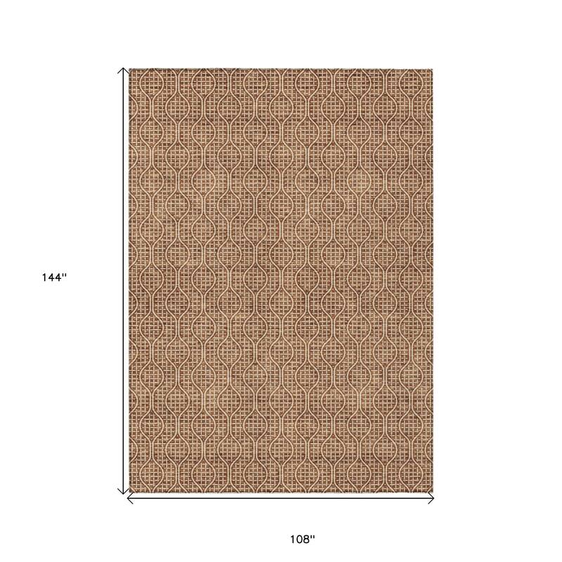 HomeRoots Geometric Transitional Rectangle Outdoor Rug