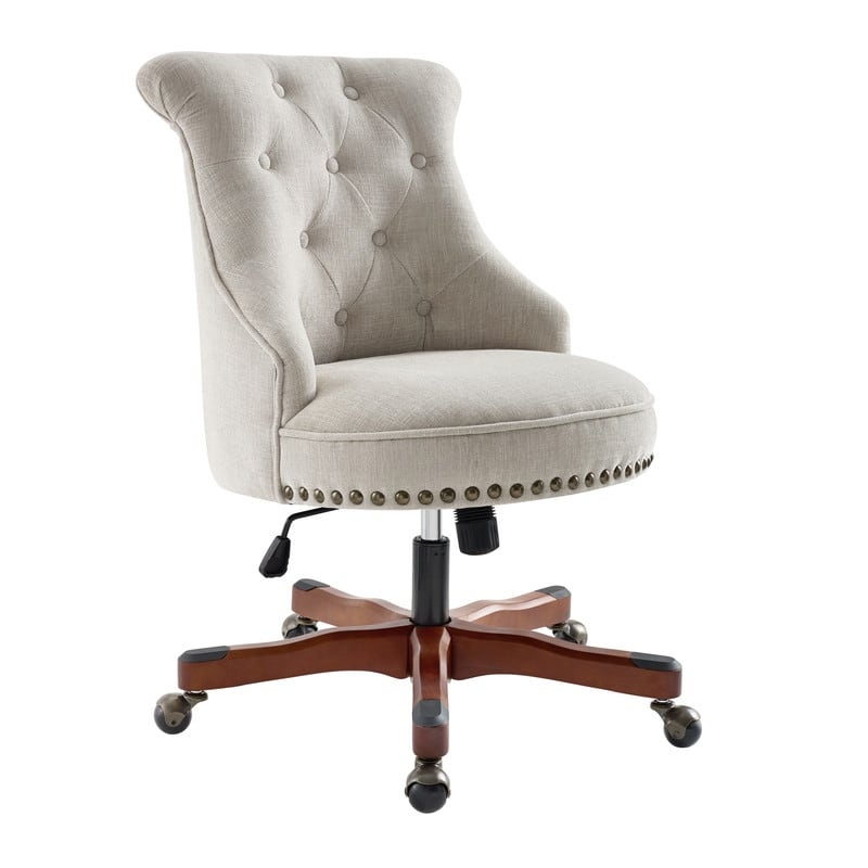 Pamela Natural Swivel Office Chair - Natural