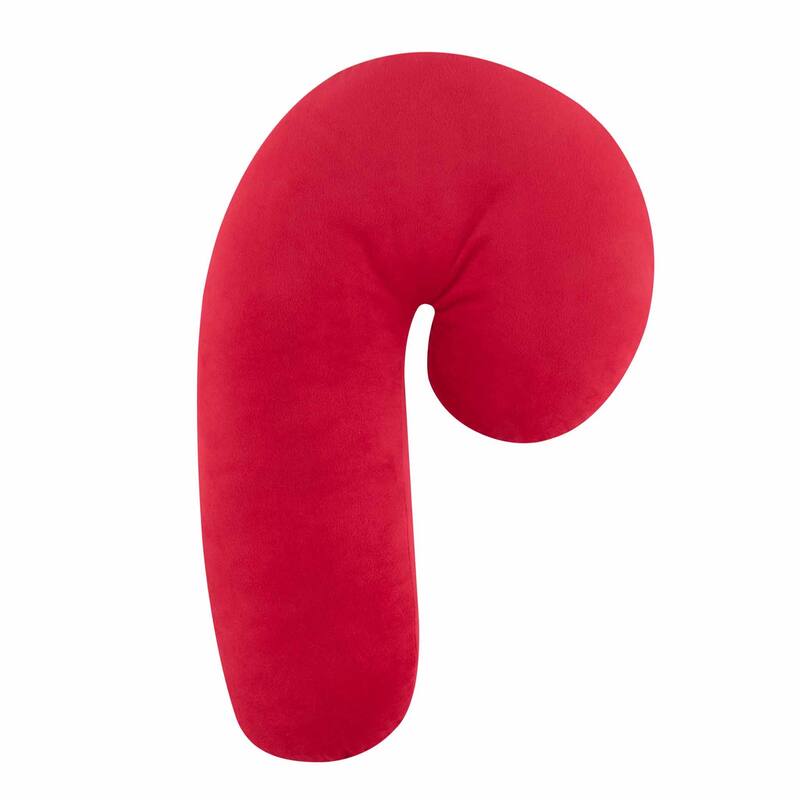 Candy Cane Shaped Pillow
