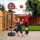 preview thumbnail 1 of 6, 2-in-1 Height Adjustable Kids Basketball Hoop with Dart Board Multi