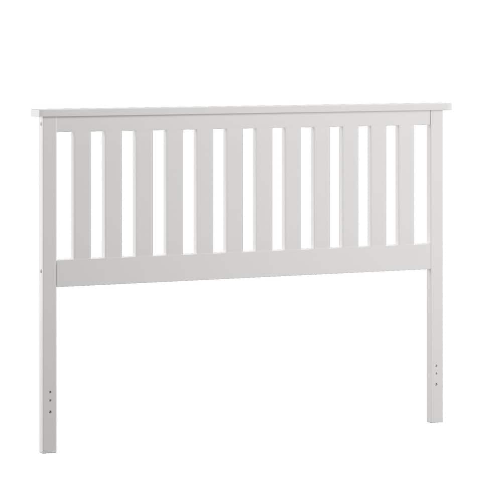 Hammersley Mission Slatted White Wood Headboard by iNSPIRE Q Classic