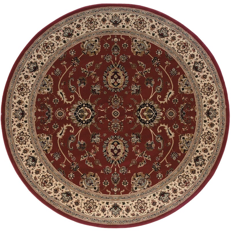 HomeRoots Oriental Traditional Square Area Rug