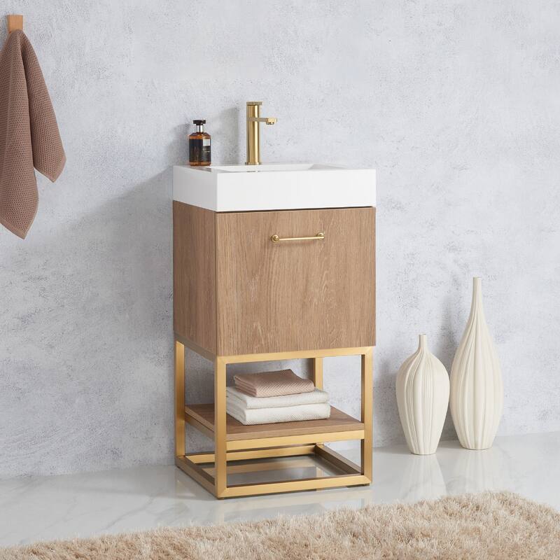 Miseno MV789018-NM Alistair 18" Free Standing Single Basin Vanity Set