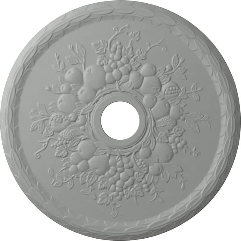 22 5/8"OD x 3 5/8"ID x 5/8"P Grape Ceiling Medallion
