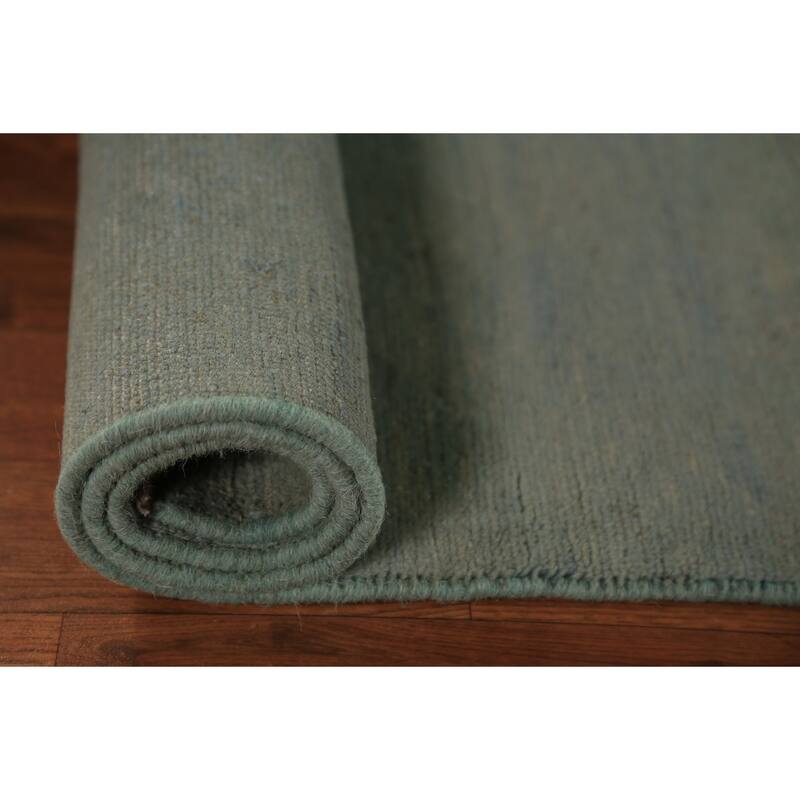 Modern Gabbeh Oriental Rug Handmade Solid Contemporary Wool Carpet - 2'6" x 4'0"