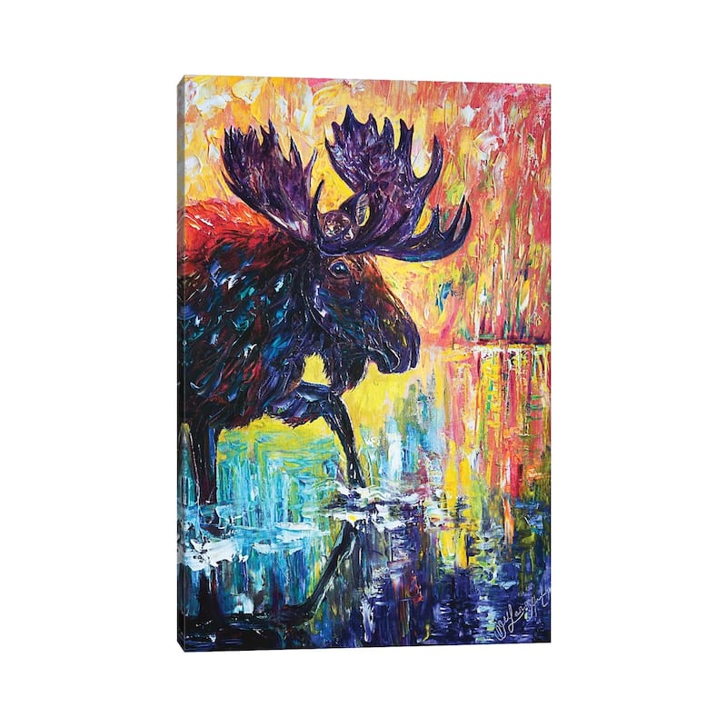 iCanvas "Moose" by OLena Art Canvas Print