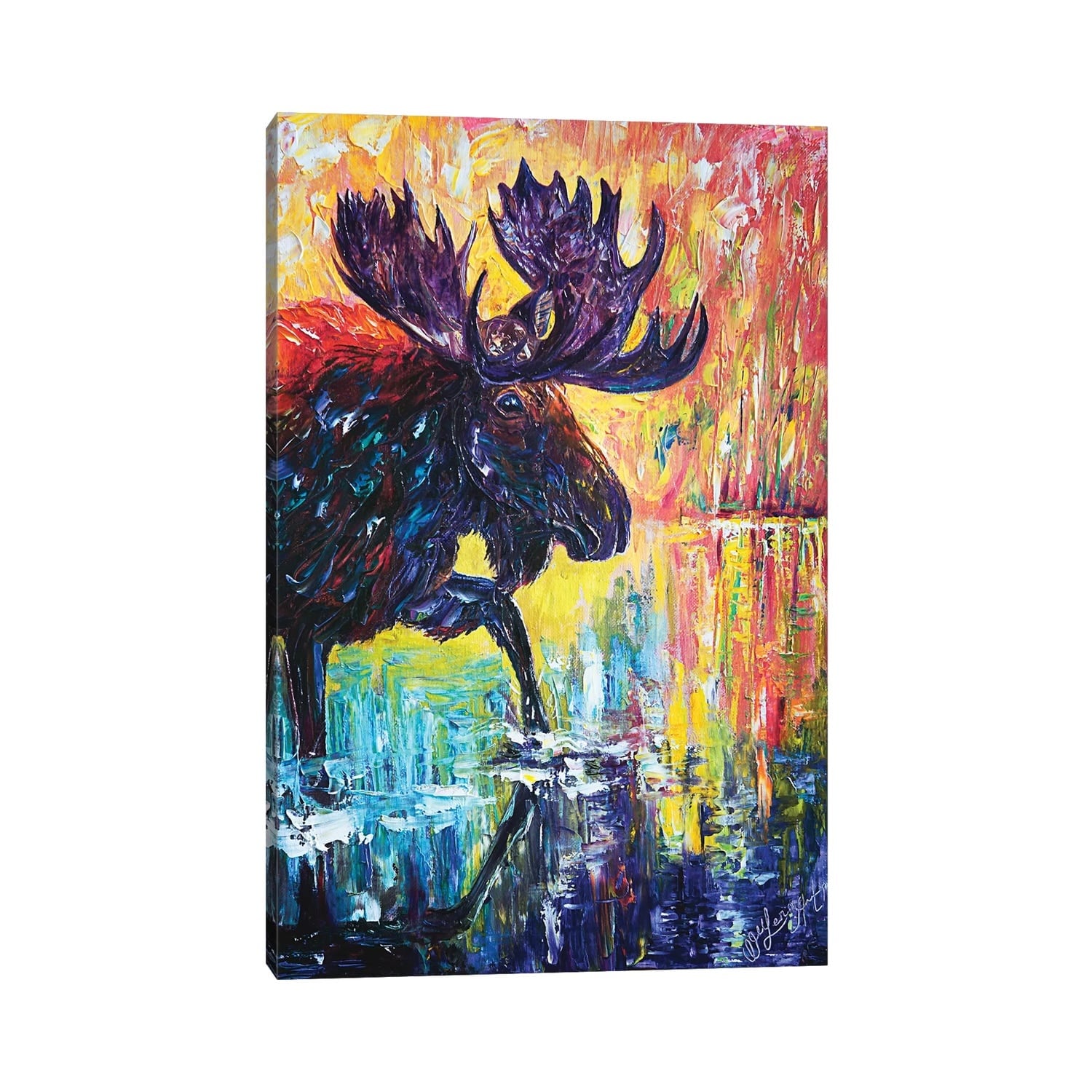 iCanvas "Moose" by OLena Art Canvas Print