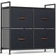 preview thumbnail 9 of 20, Wide Dresser with 5 Drawers Dark Indigo - 4-drawer