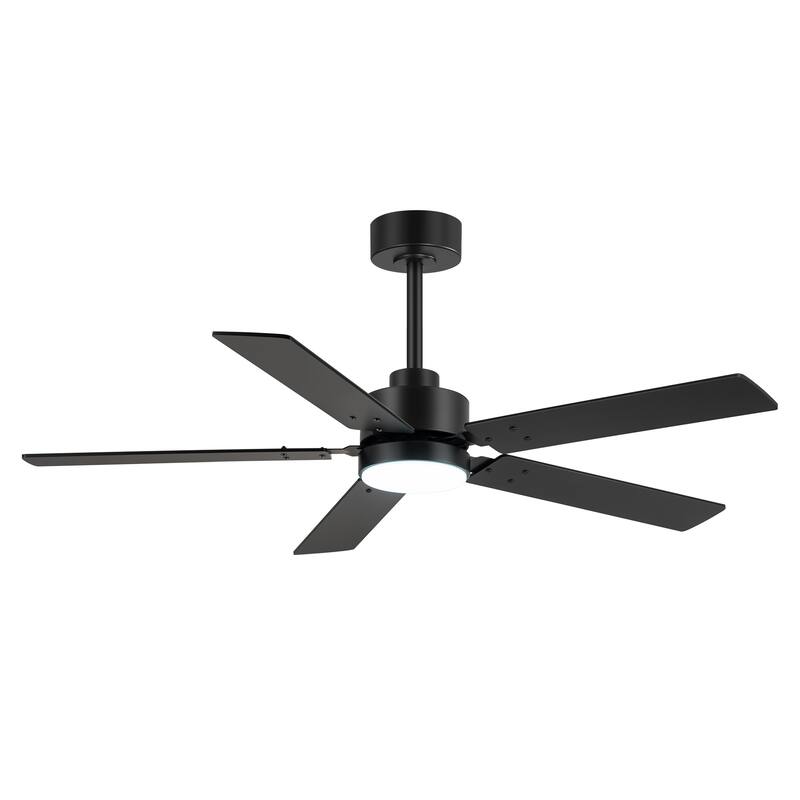 36/42/48/52/56/62/72/84-Inch Reversible Blade Integrated LED Ceiling Fan with Light Remote