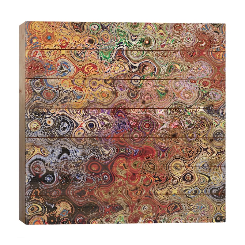 Asian Tassels II Print On Wood by Susan Vizvary - Multi-Color - 26x26x1.5