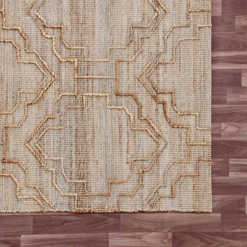 Sevita Natural Trellis Modern Area Rug