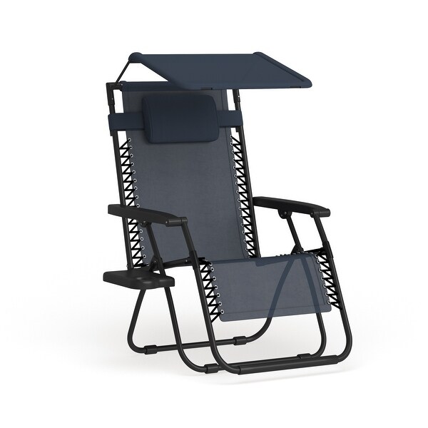 Oversized zero gravity on sale chair with canopy
