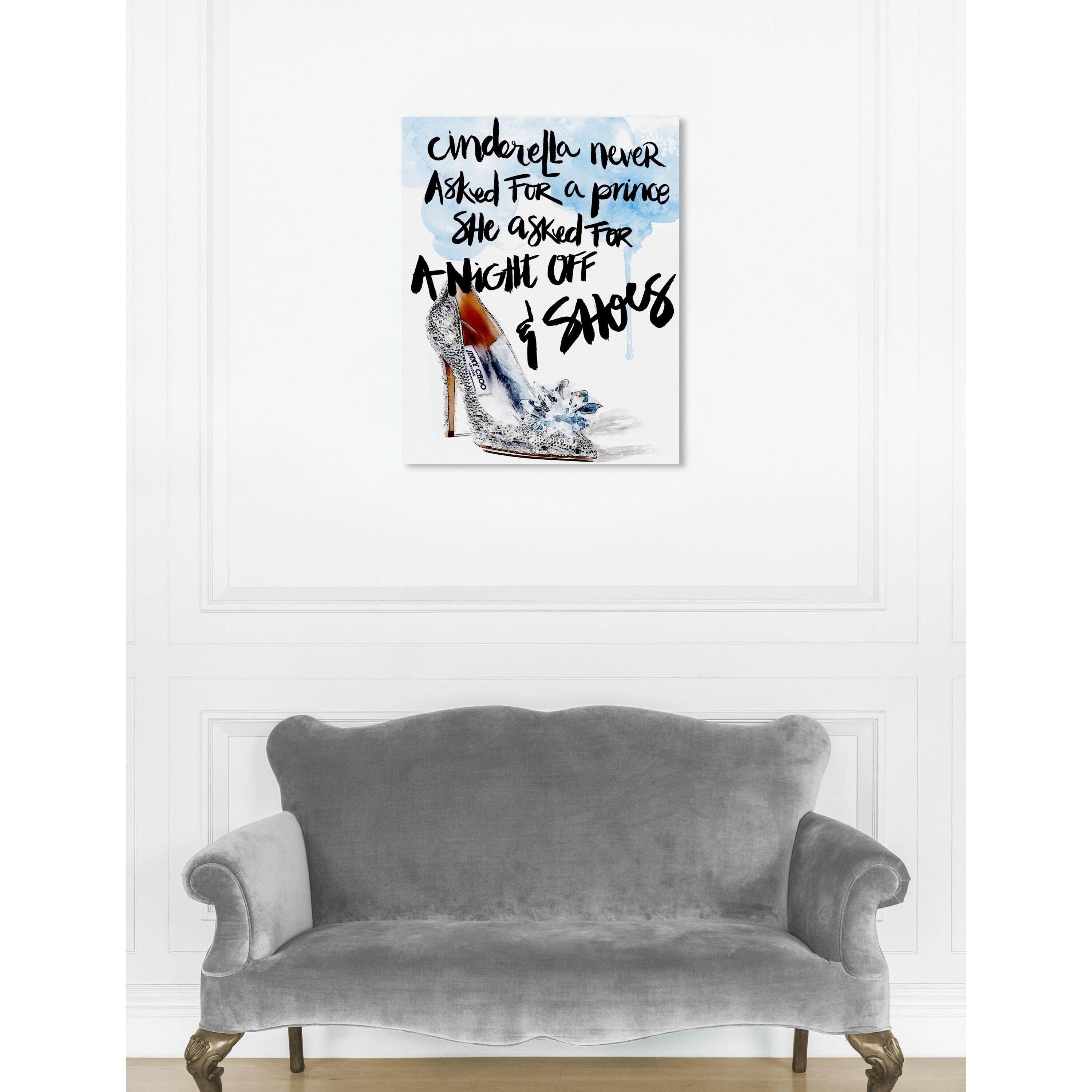 Oliver Gal 'Cinderella's Night Off' Typography and Quotes Wall Art