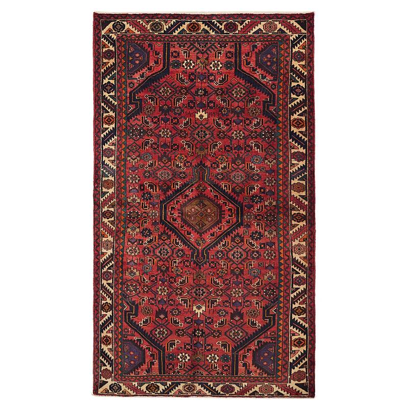 ECARPETGALLERY Hand-knotted Anadol Red Wool Rug - 4'10 x 8'10