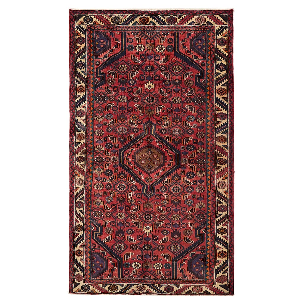 ECARPETGALLERY Hand-knotted Anadol Red Wool Rug - 4'10 x 8'10
