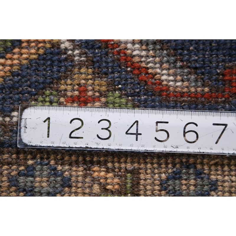 Heriz Serapi Indian Area Rug Hand-Knotted Traditional Wool Carpet - 7'11" x 9'9"