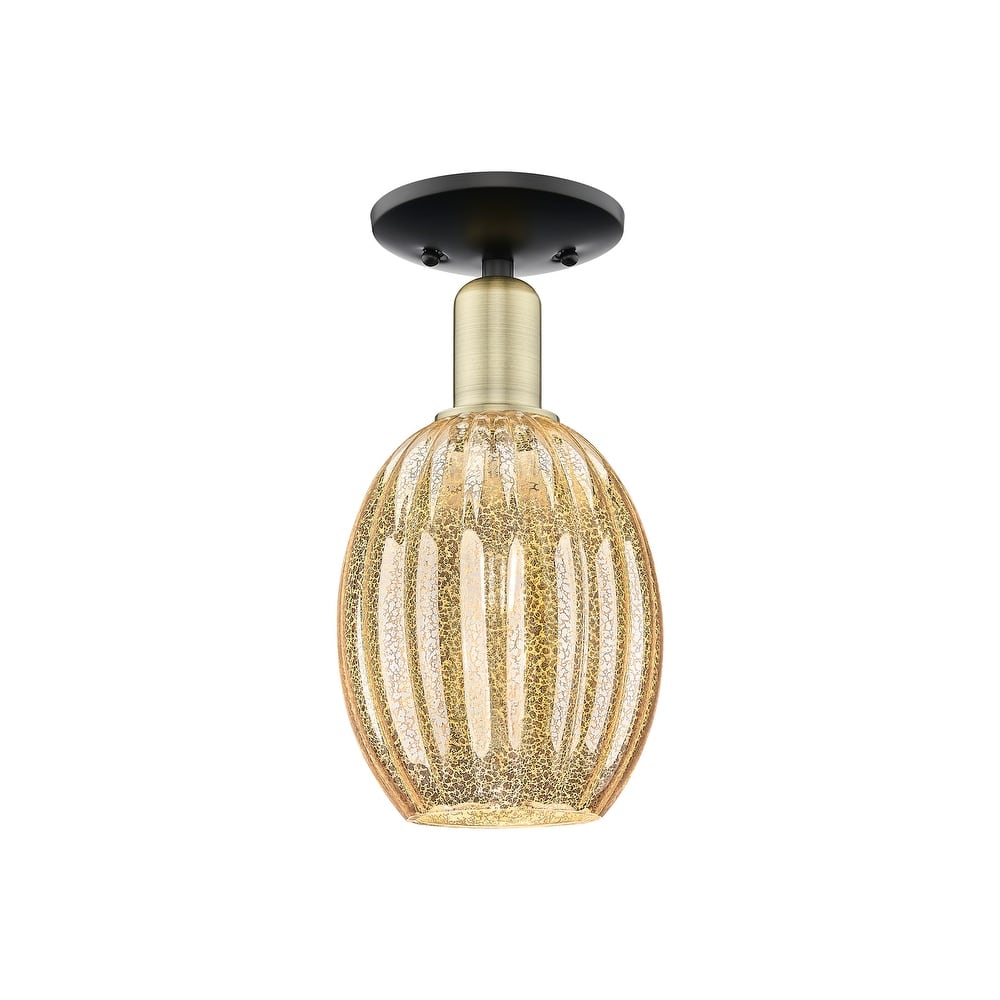 Innovations Lighting 716-1C-12-6 Preston Semi-Flush Preston 6" Wide