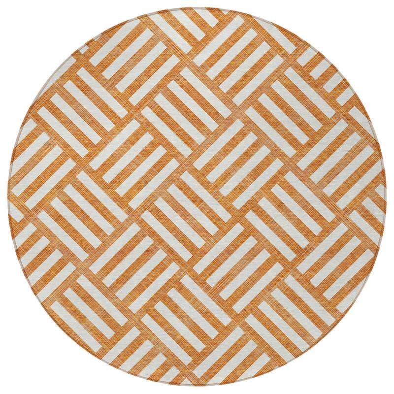 HomeRoots Geometric Transitional Rectangle Outdoor Rug