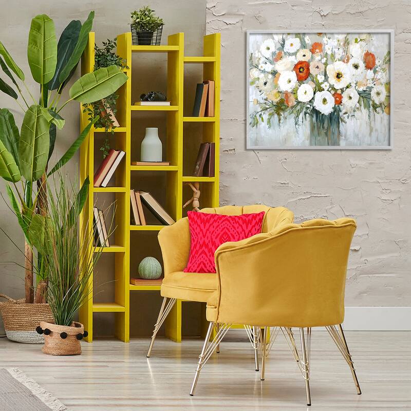 Stupell Ivory & Ruby Bouquet Framed Giclee Art Design By Franklyn Gregory